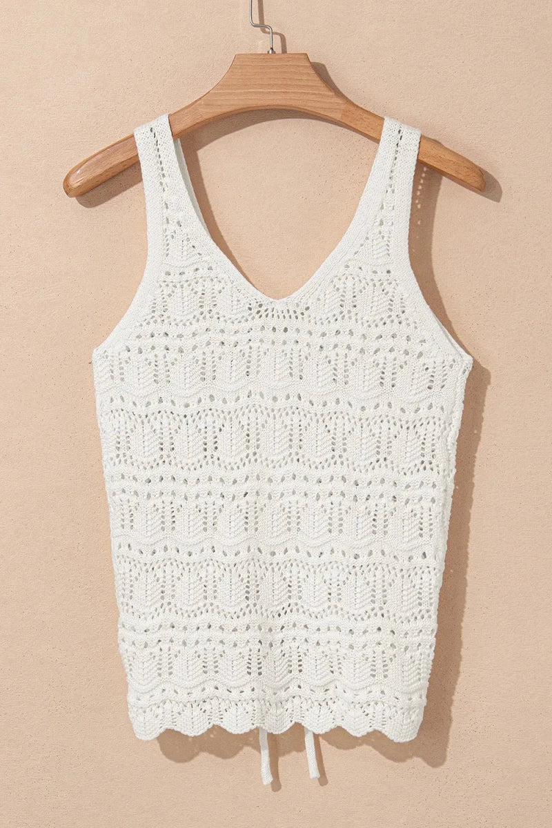 Seen Knit Tank Top - Brick + Boho
