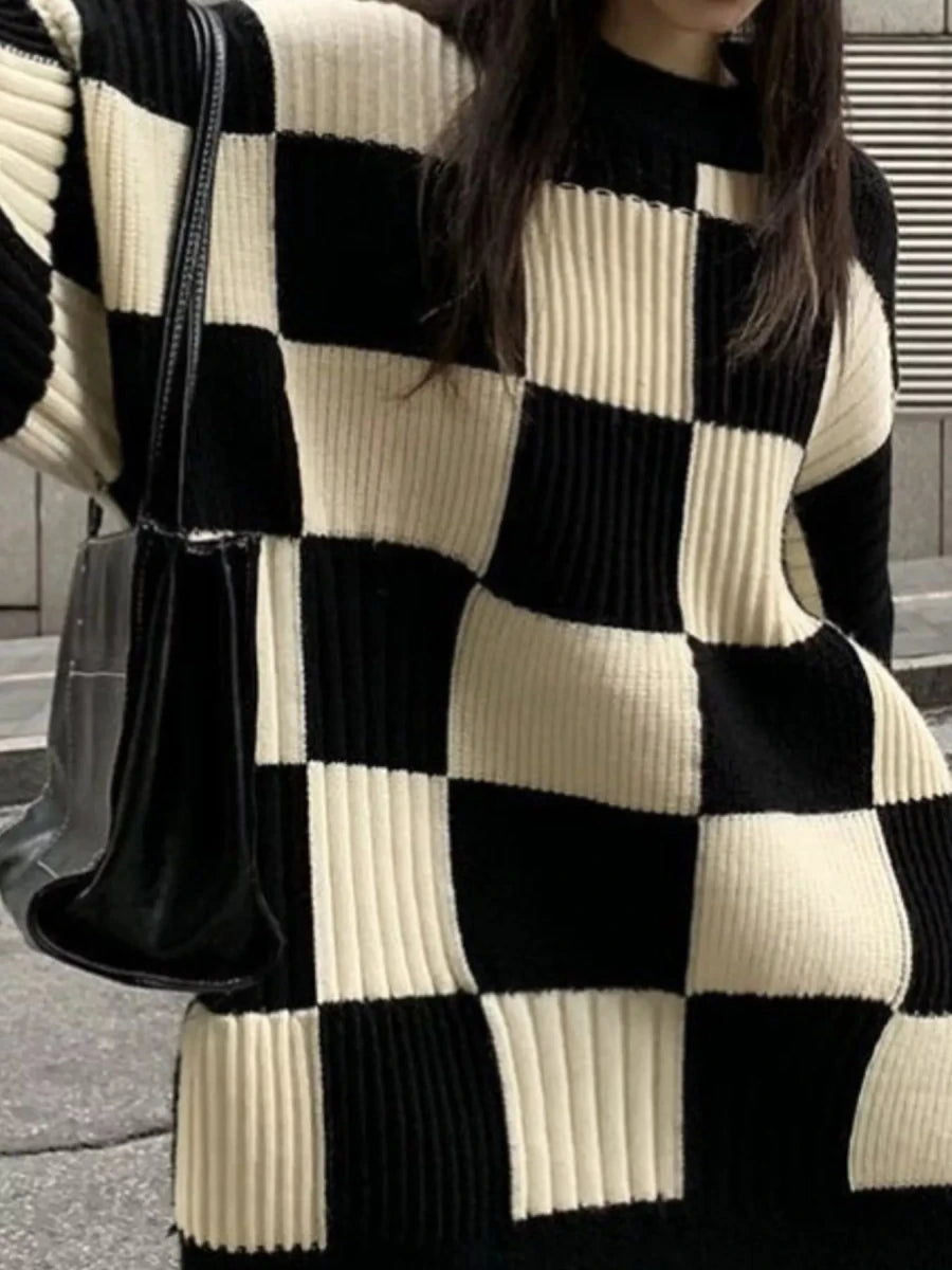Silhouette Knit Sweater - Brick + Boho