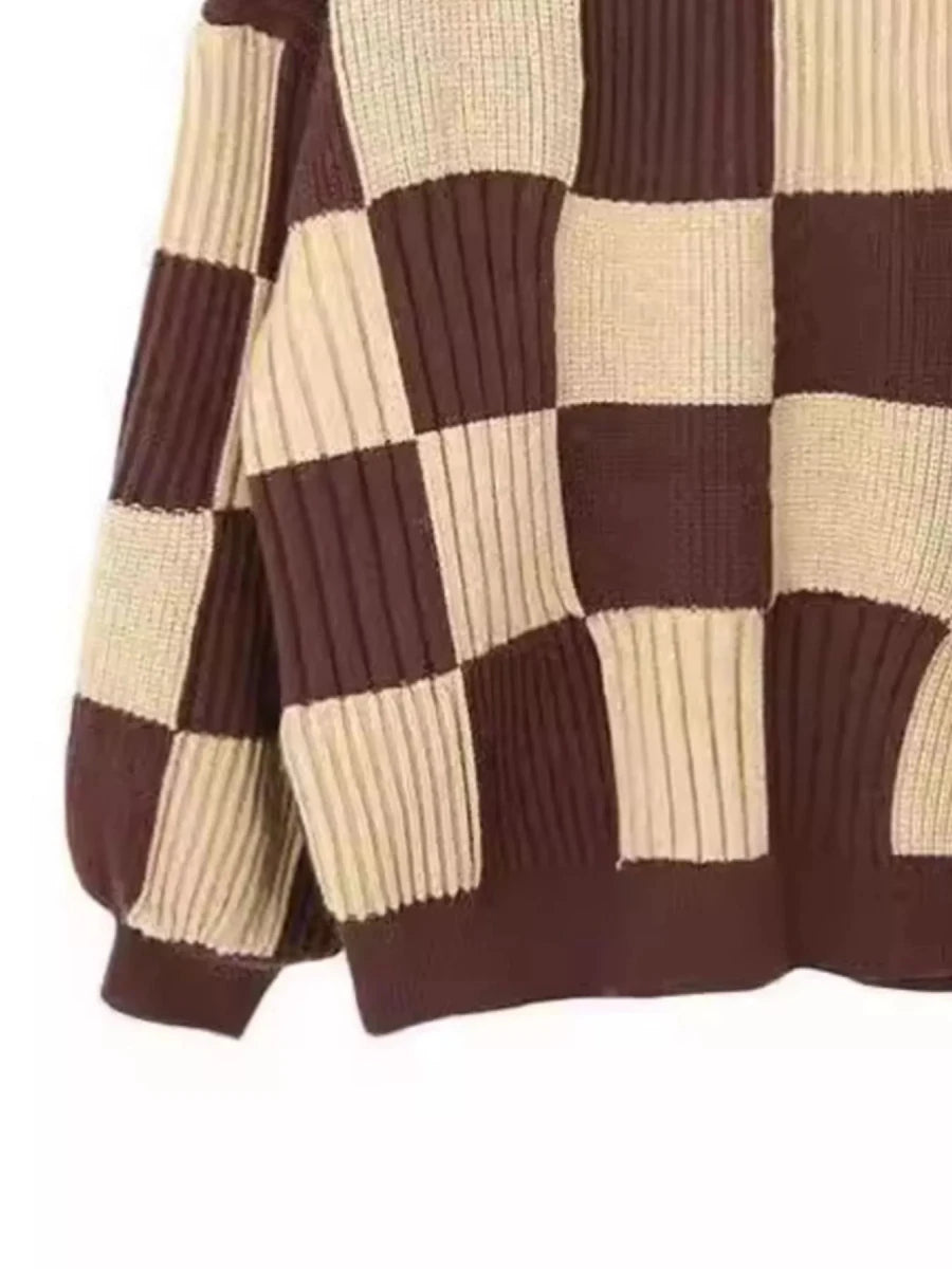 Silhouette Knit Sweater - Brick + Boho