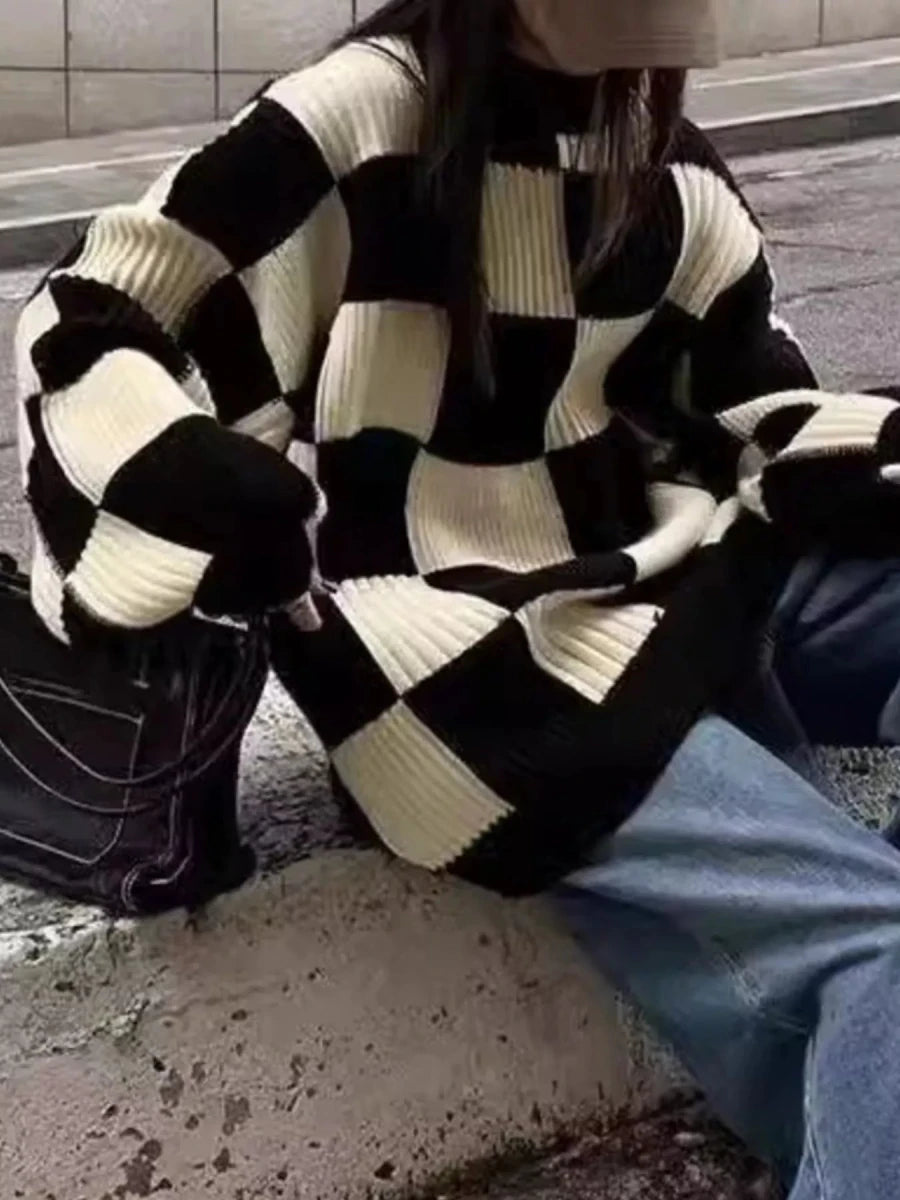 Silhouette Knit Sweater - Brick + Boho