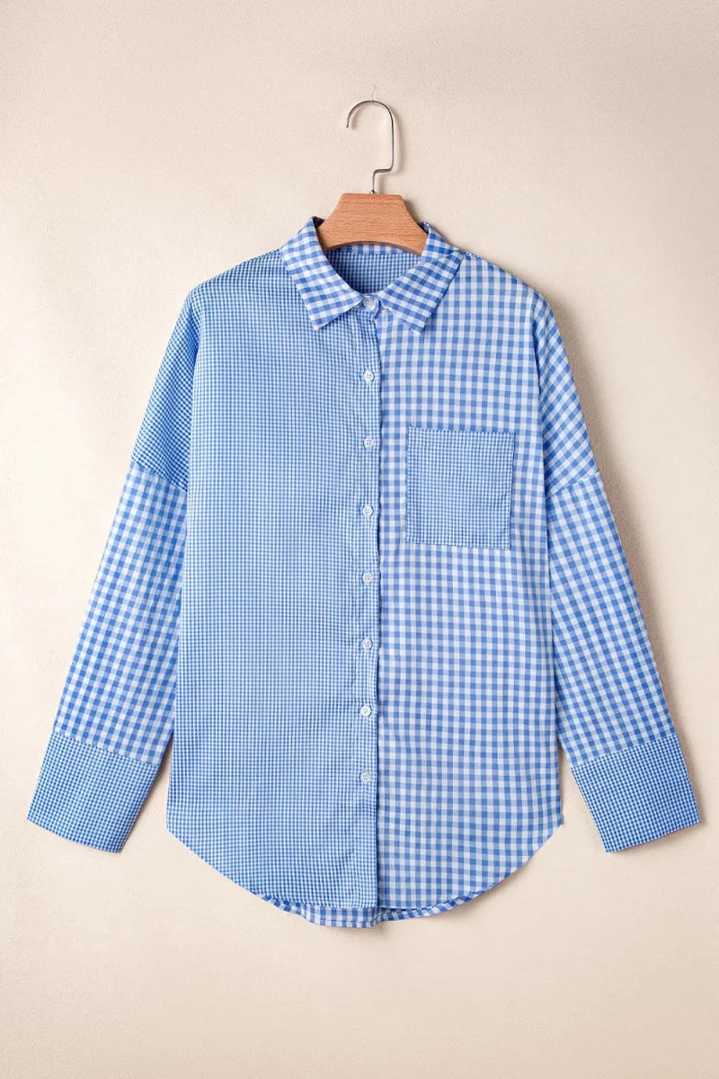Spire Plaid Button Shirt - Brick + Boho