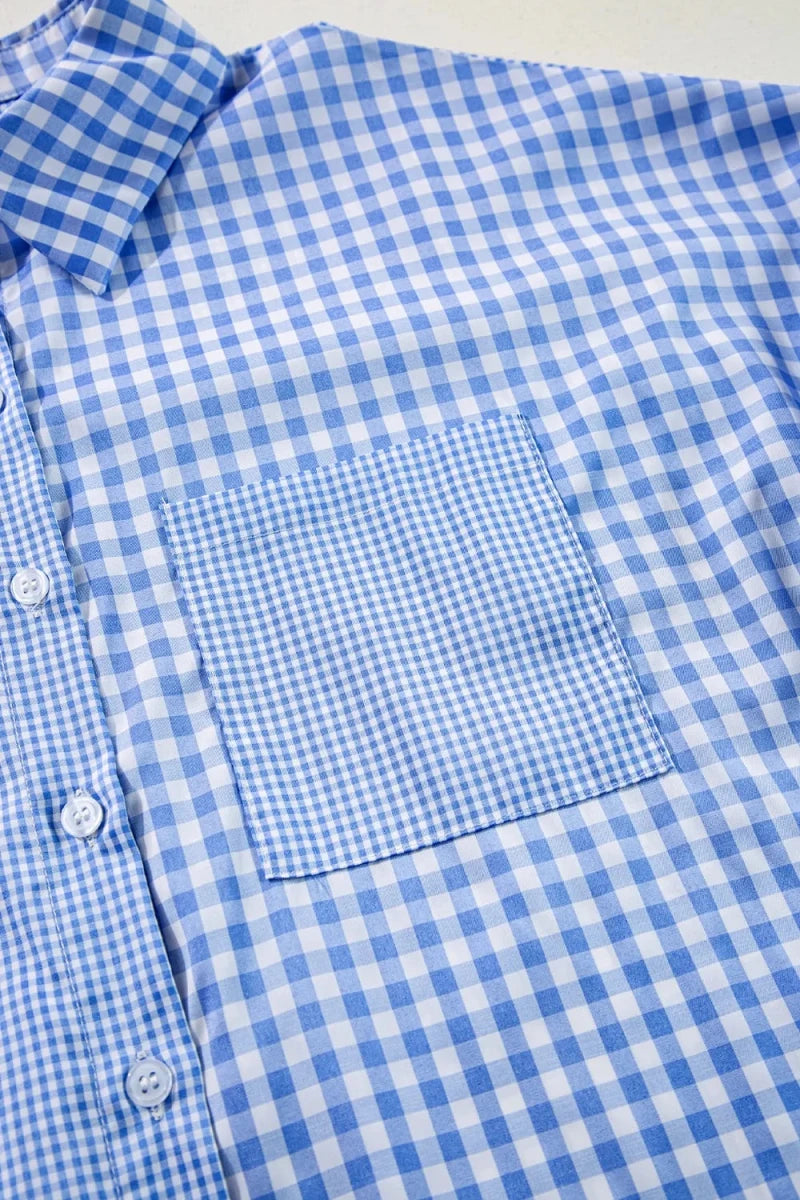 Spire Plaid Button Shirt - Brick + Boho