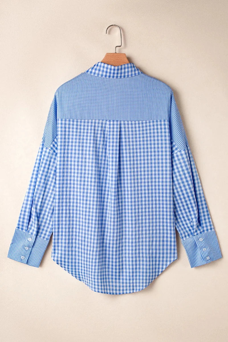 Spire Plaid Button Shirt - Brick + Boho