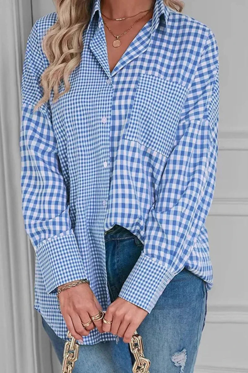 Spire Plaid Button Shirt - Brick + Boho