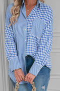 Spire Plaid Button Shirt - Brick + Boho