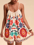 Spirited Printed Romper - Brick + Boho