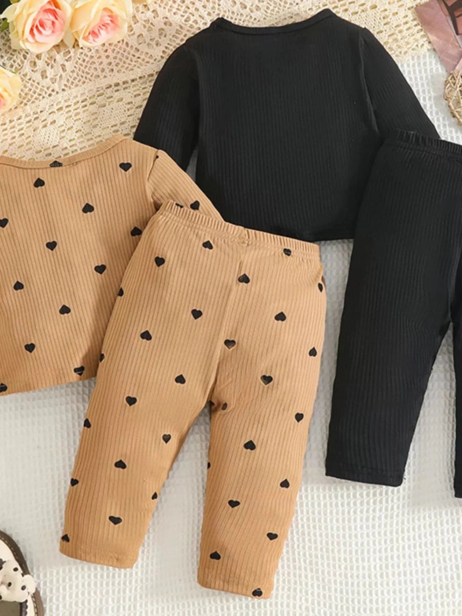 Starman Ribbed Baby Set - Brick + Boho