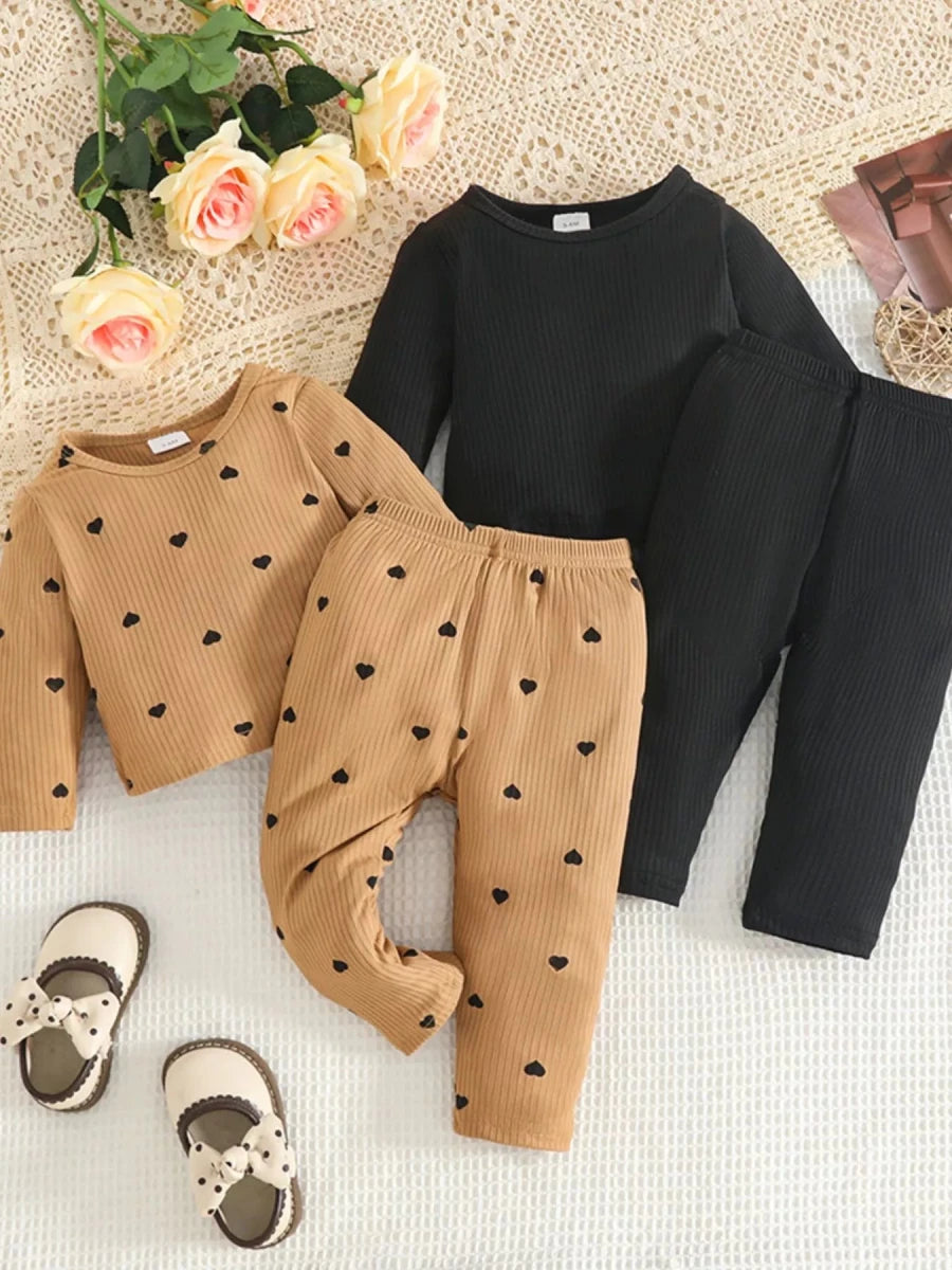 Starman Ribbed Baby Set - Brick + Boho