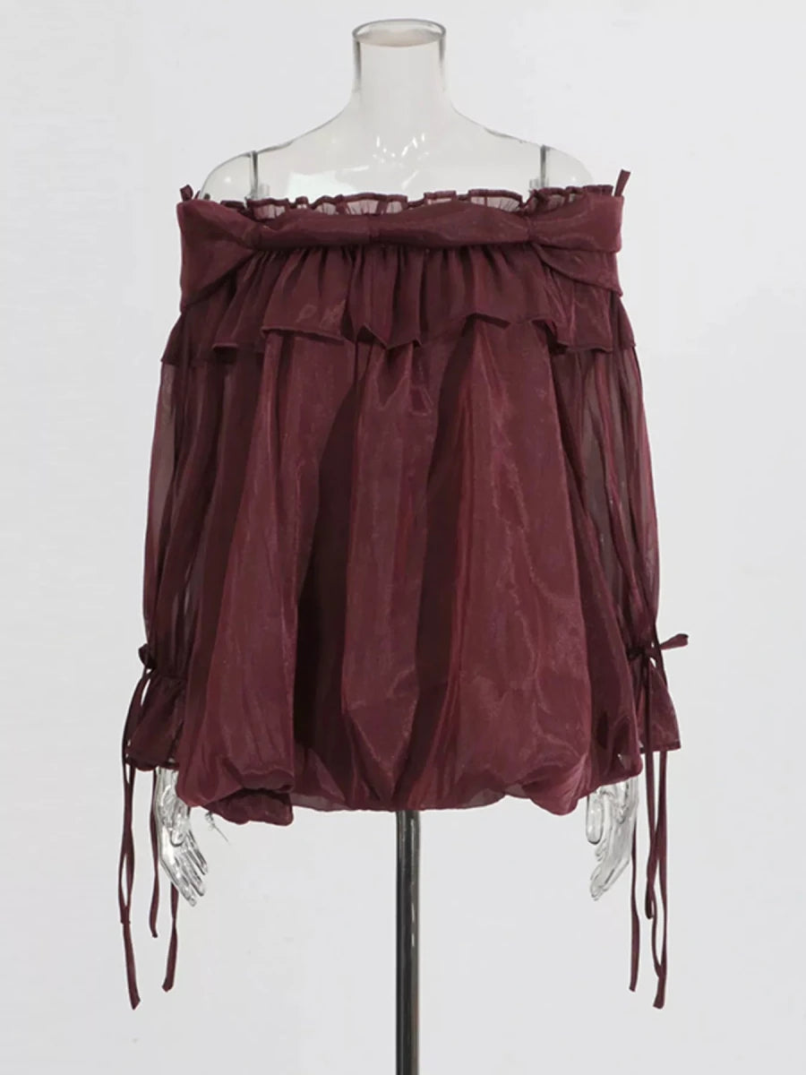 Statuesque Flounce Ruffle - Brick + Boho