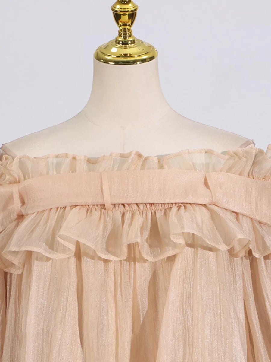 Statuesque Flounce Ruffle - Brick + Boho