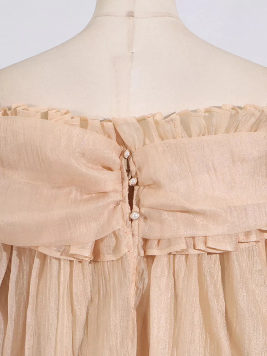Statuesque Flounce Ruffle - Brick + Boho