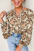 Stereo Cotton Blouse - Brick + Boho