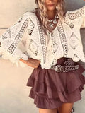 Summit Tassel Crochet Knit - Brick + Boho