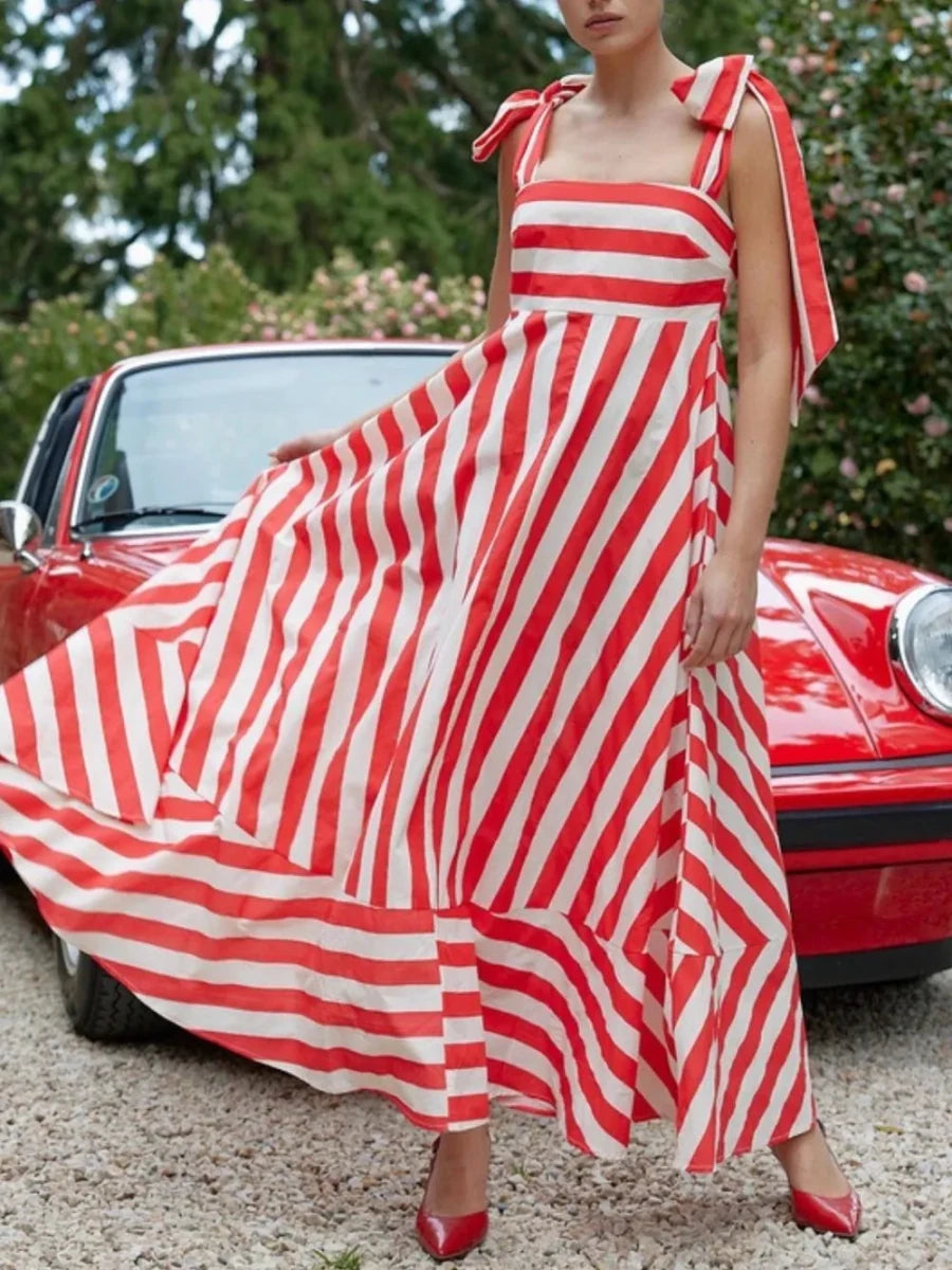 Sunkissed Nautical Stripe Dress - Brick + Boho