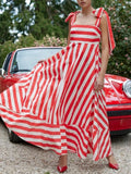 Sunkissed Nautical Stripe Dress - Brick + Boho