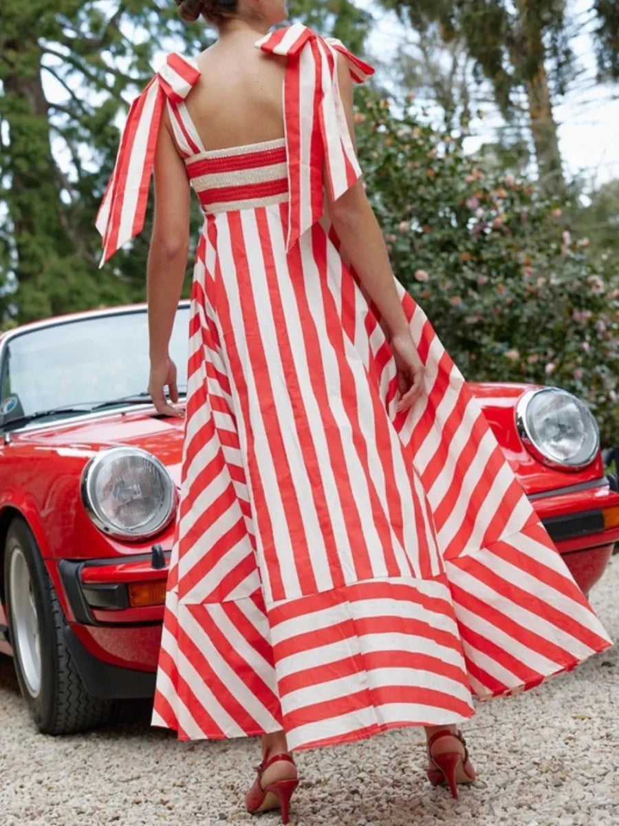 Sunkissed Nautical Stripe Dress - Brick + Boho