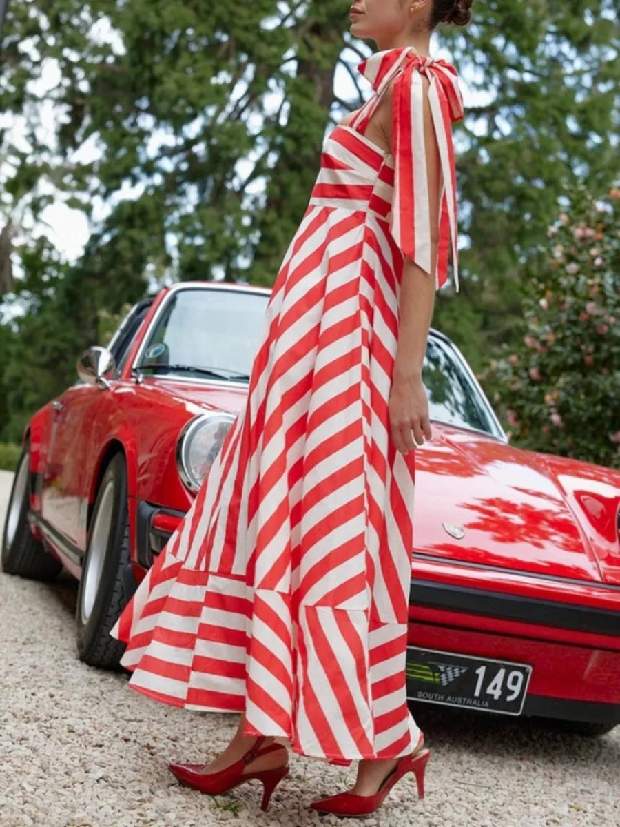 Sunkissed Nautical Stripe Dress - Brick + Boho