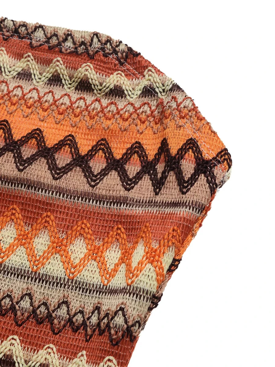 Sunset Horizon Geometric Mini - Brick + Boho
