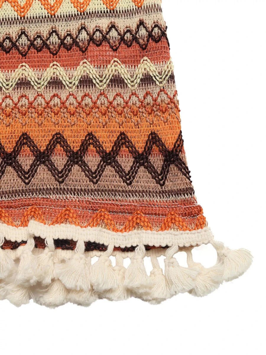 Sunset Horizon Geometric Mini - Brick + Boho