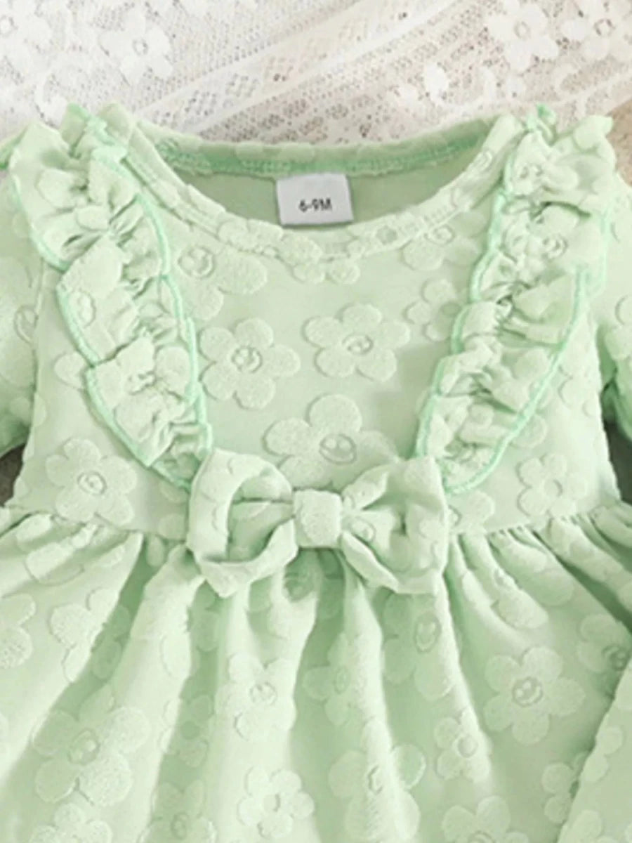 Sweet Ruffle Bow Set - Brick + Boho