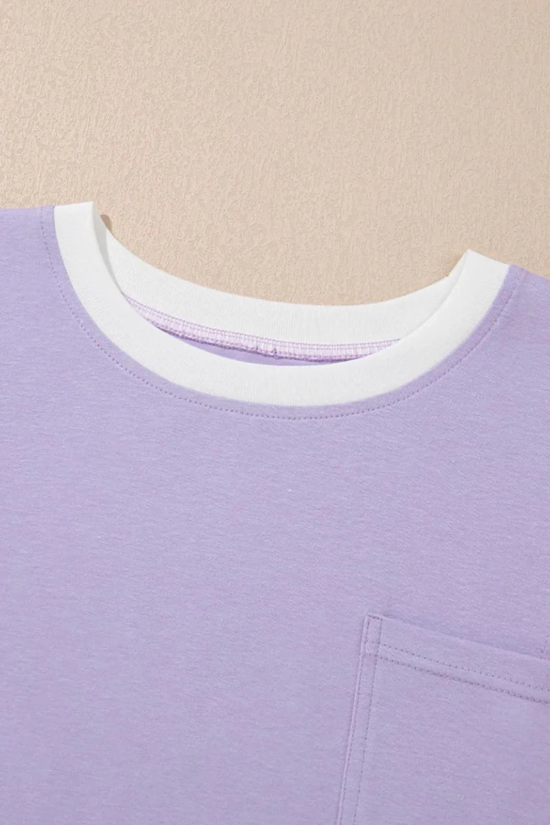 Symmetrical Oversized Tee - Brick + Boho