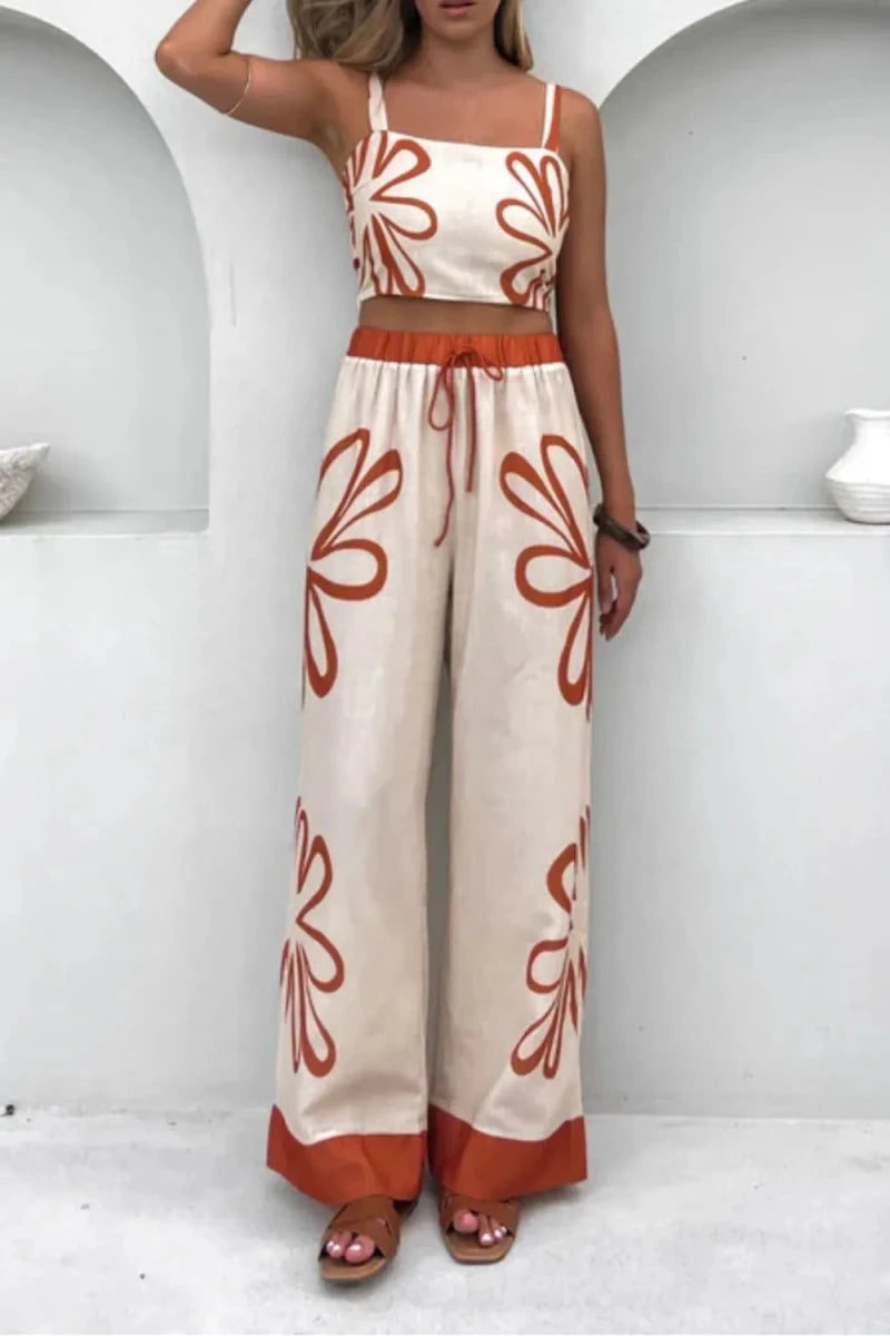 Tasseled Ruffled Bow Set - Brick + Boho