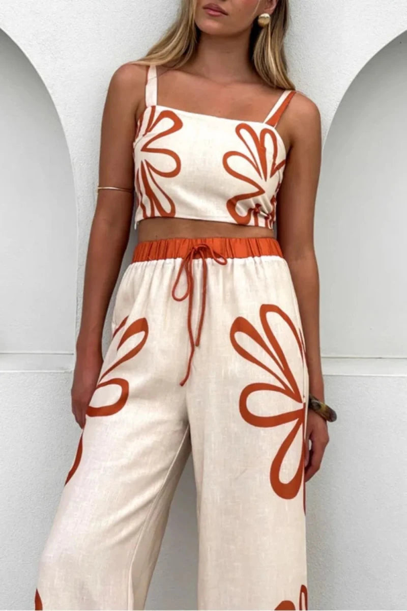 Tasseled Ruffled Bow Set - Brick + Boho