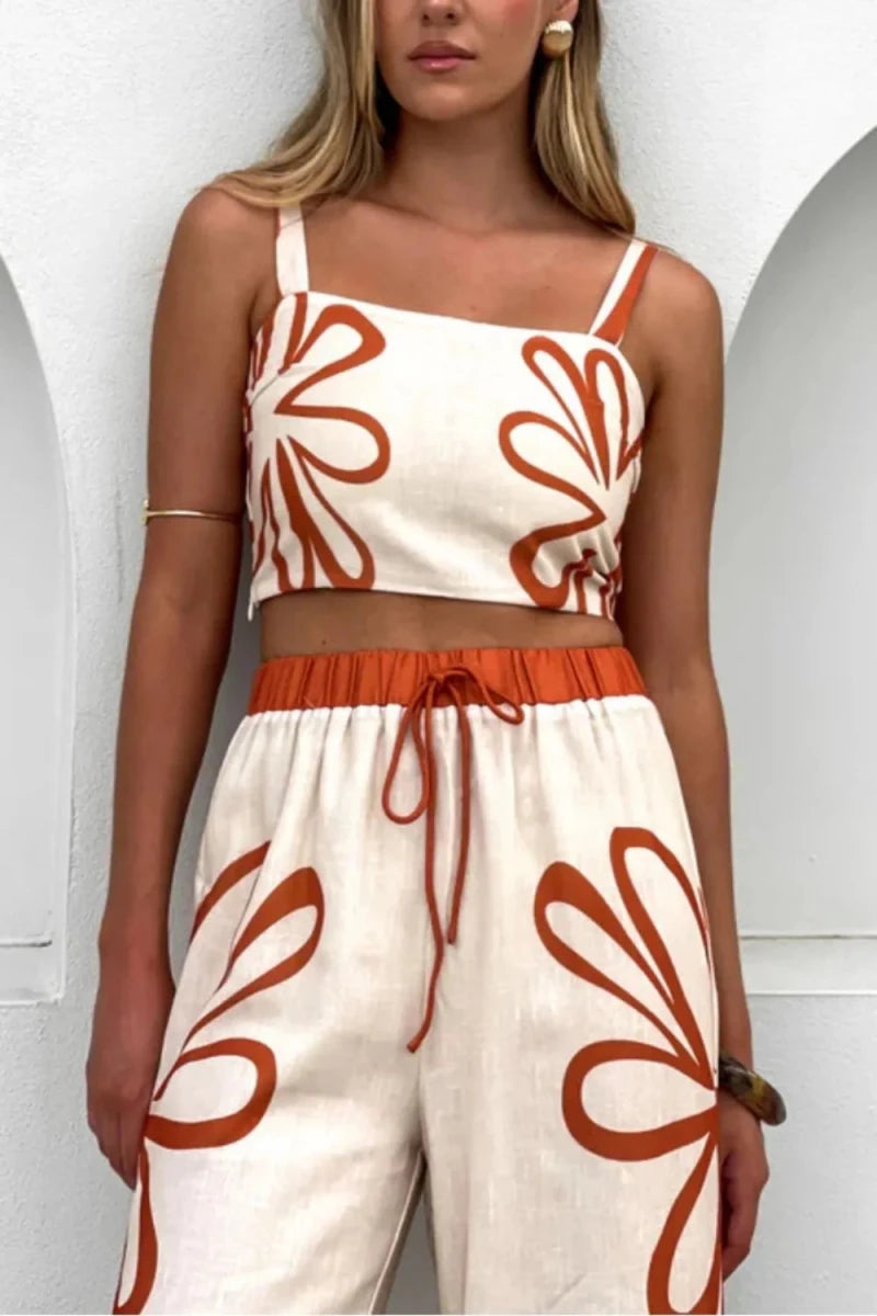 Tasseled Ruffled Bow Set - Brick + Boho