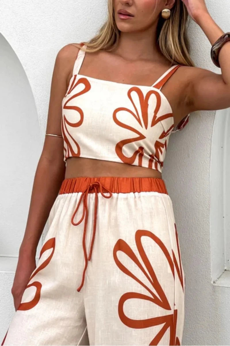 Tasseled Ruffled Bow Set - Brick + Boho