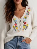 Terrace Embroidered Mesh Top - Brick + Boho