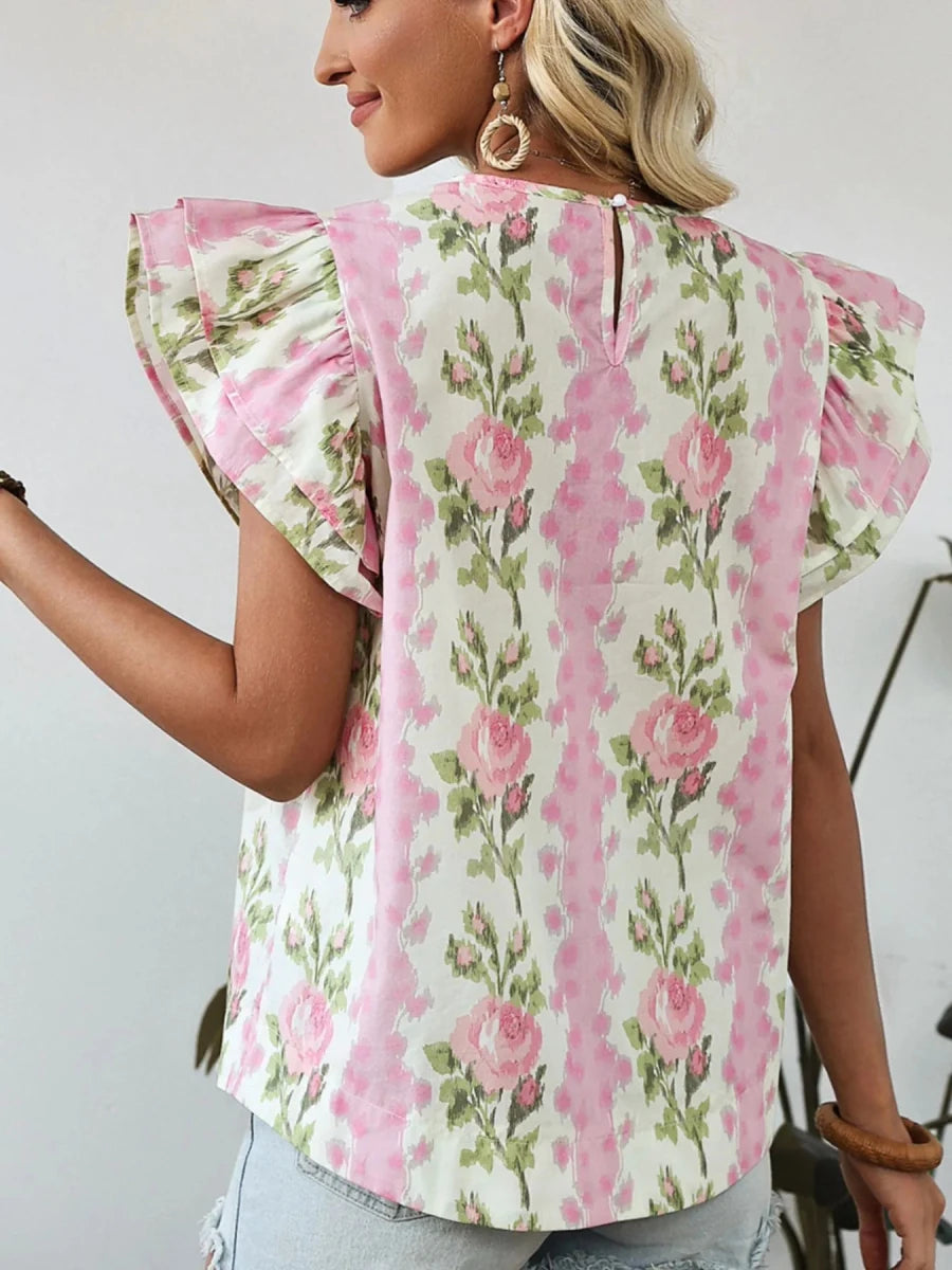 Timeless Embroidered Blouse - Brick + Boho