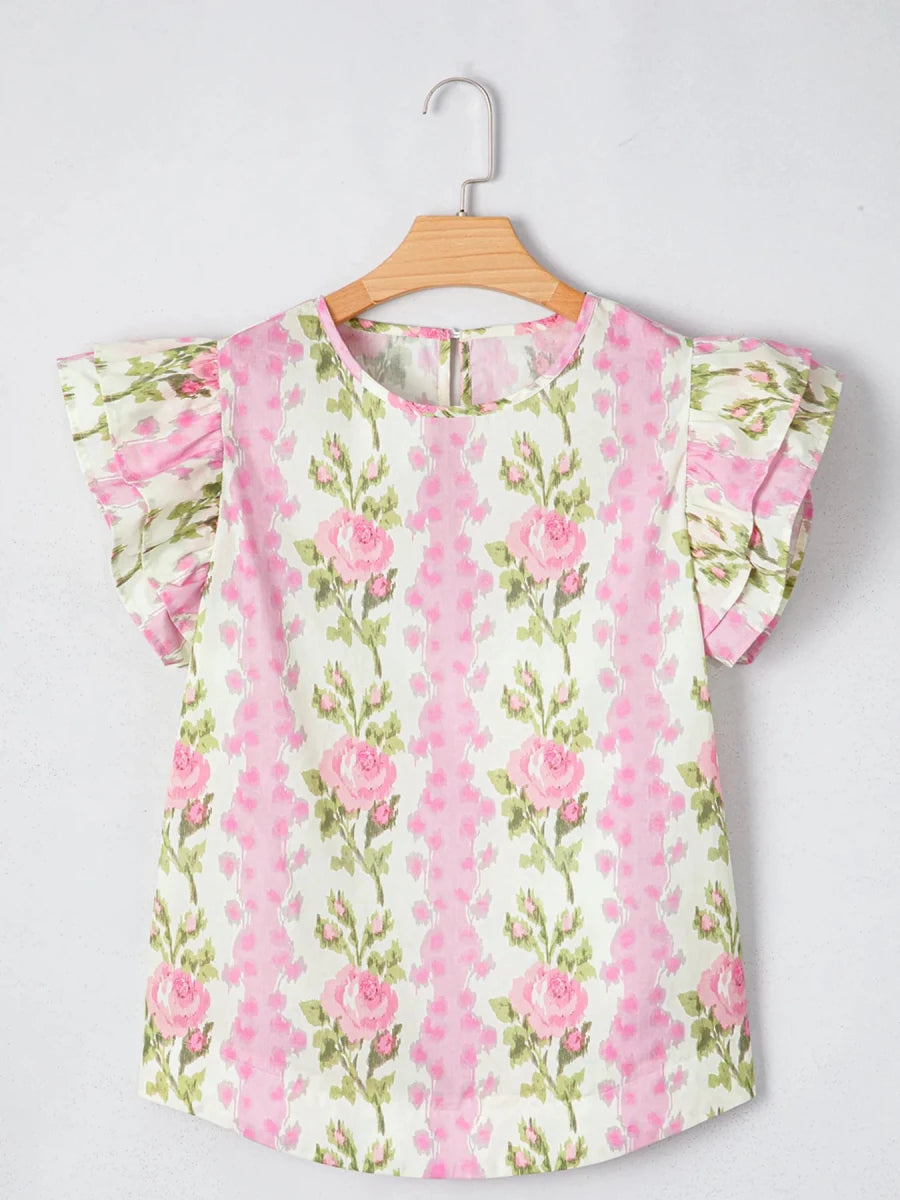 Timeless Embroidered Blouse - Brick + Boho
