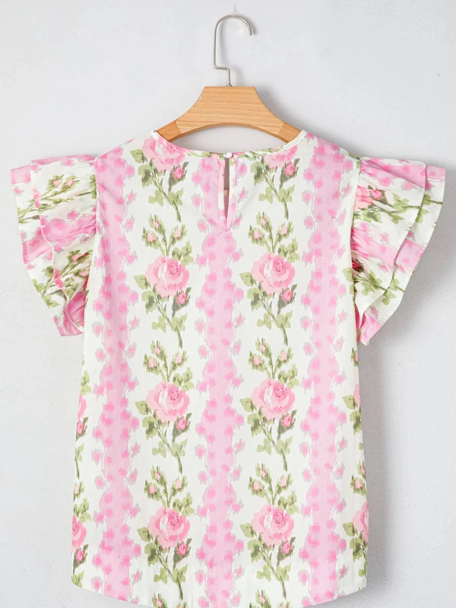 Timeless Embroidered Blouse - Brick + Boho