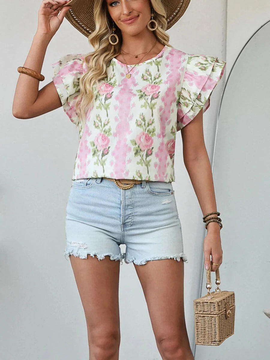Timeless Embroidered Blouse - Brick + Boho