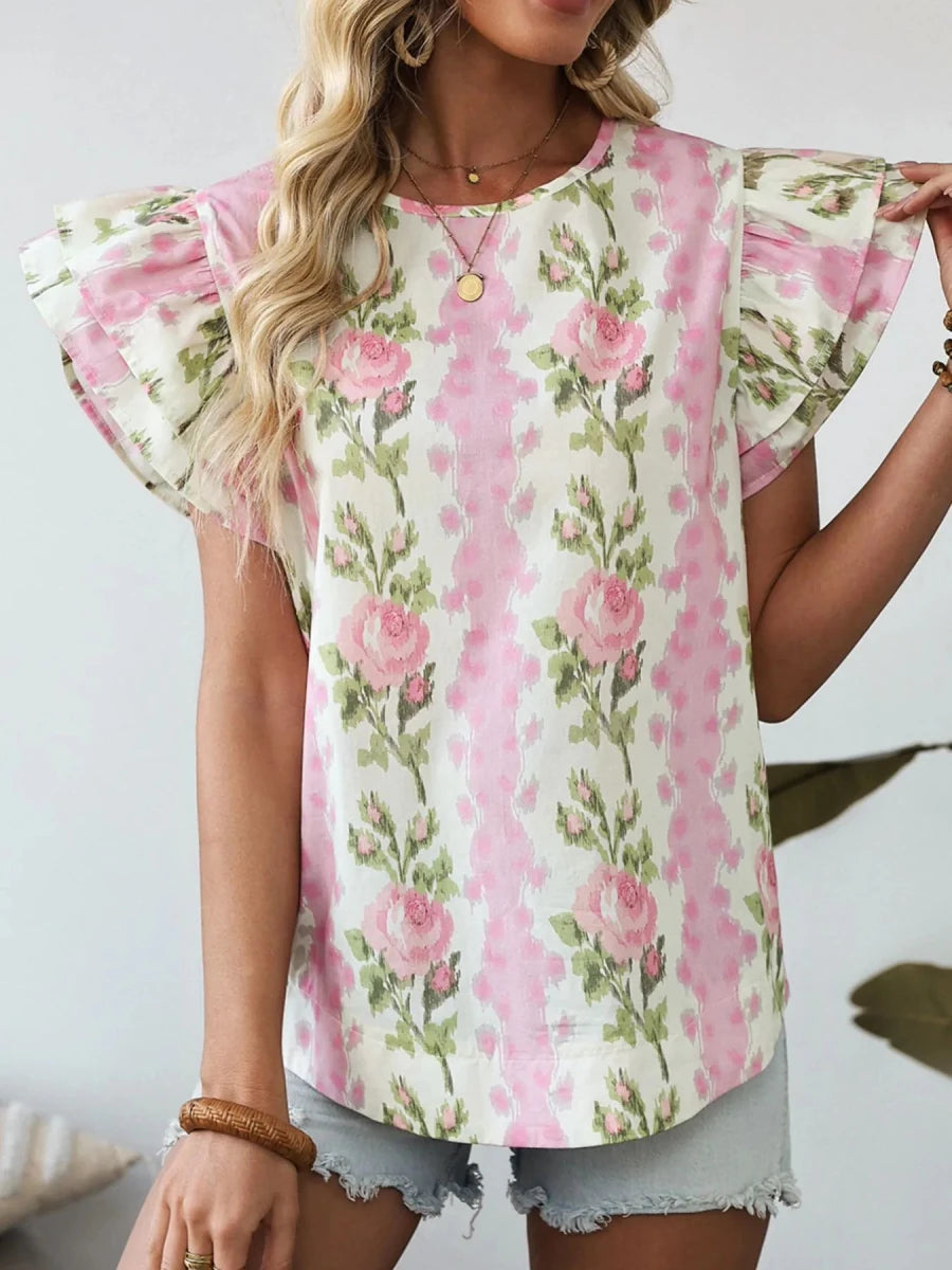 Timeless Embroidered Blouse - Brick + Boho