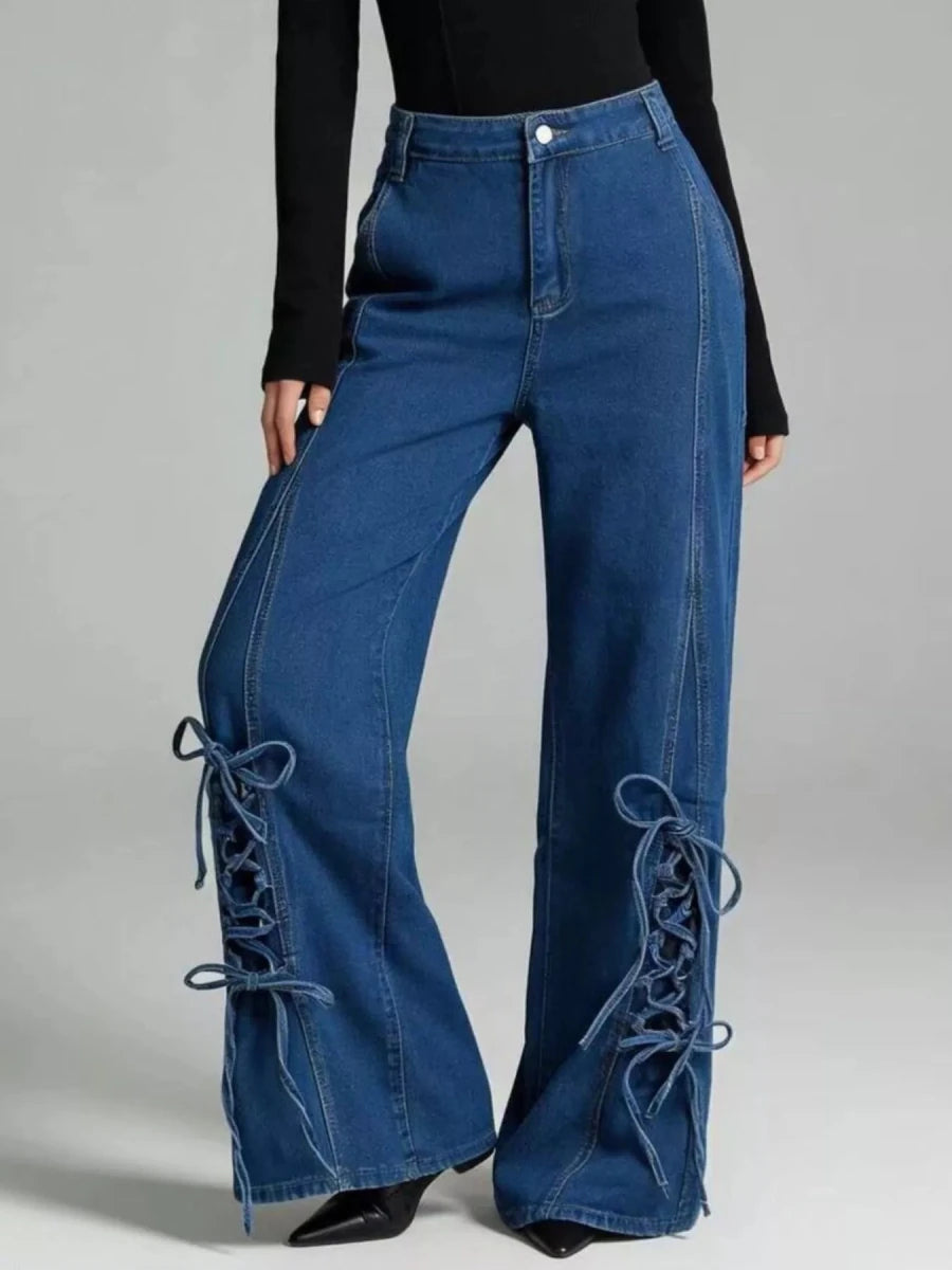 Tiny Dancer Lace Denim - Brick + Boho