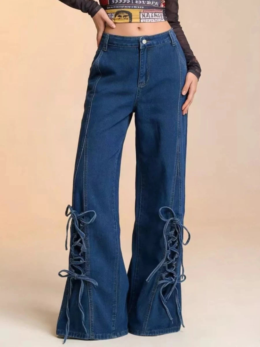Tiny Dancer Lace Denim - Brick + Boho