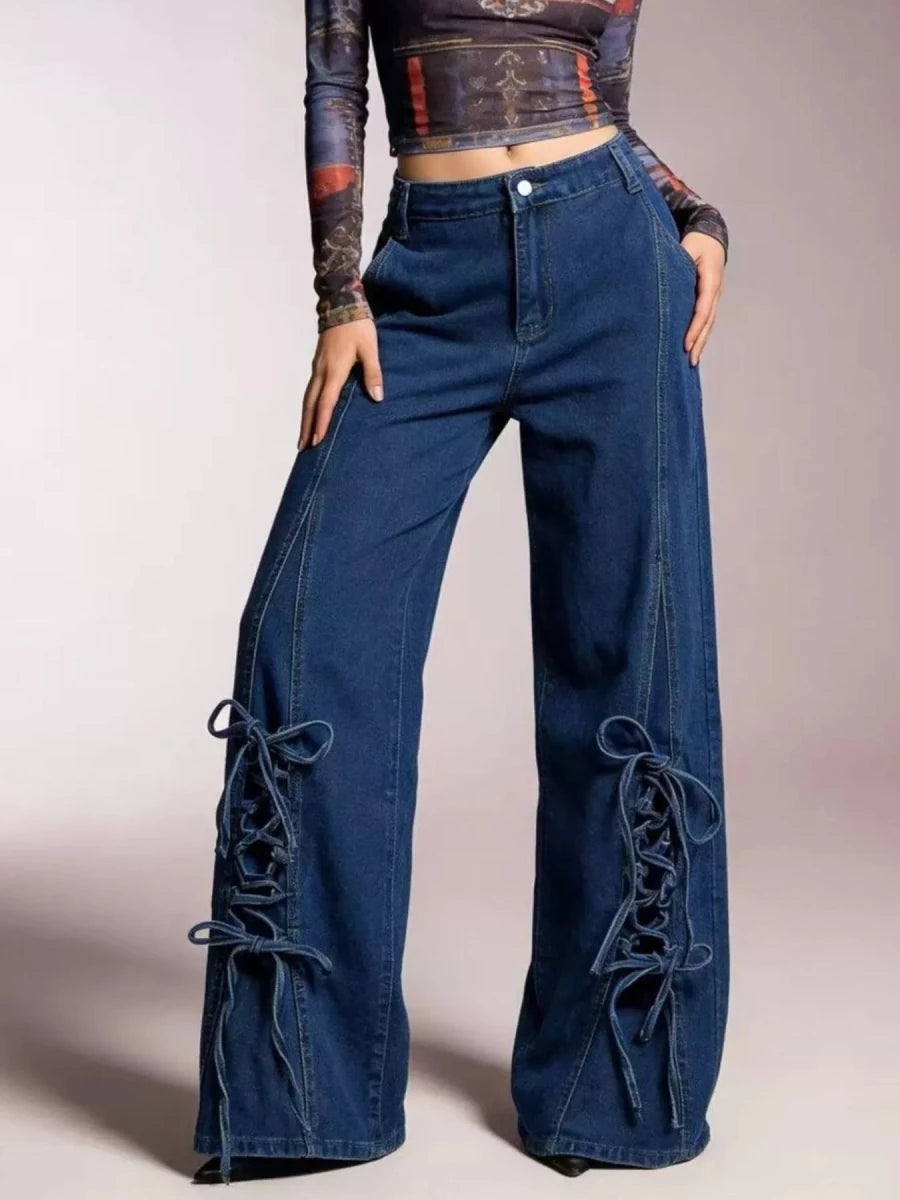 Tiny Dancer Lace Denim - Brick + Boho
