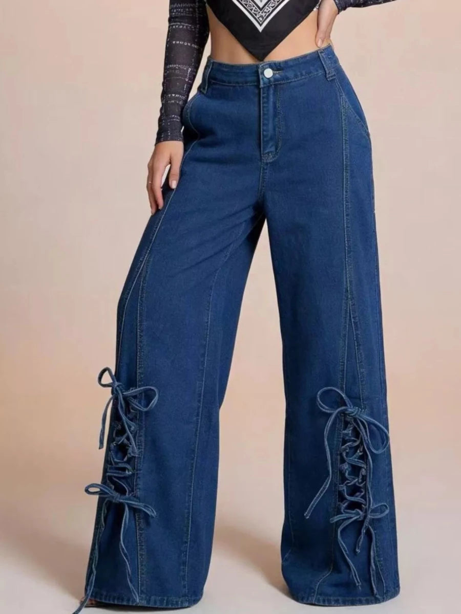 Tiny Dancer Lace Denim - Brick + Boho