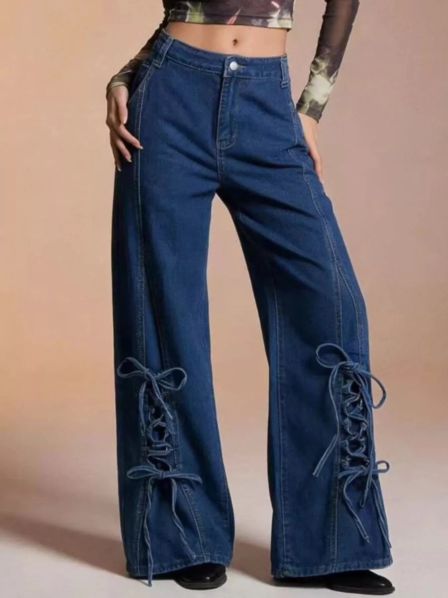 Tiny Dancer Lace Denim - Brick + Boho