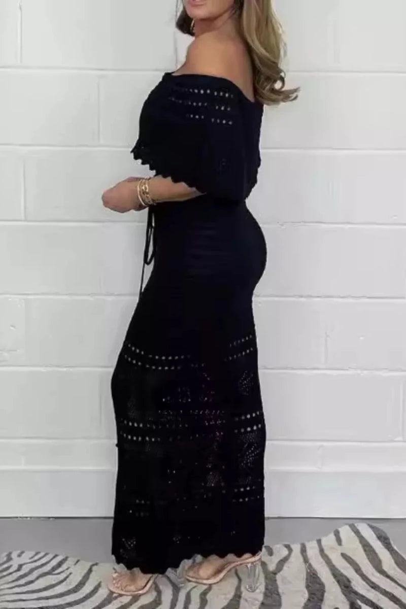 Unbound Spirit Crochet Maxi - Brick + Boho
