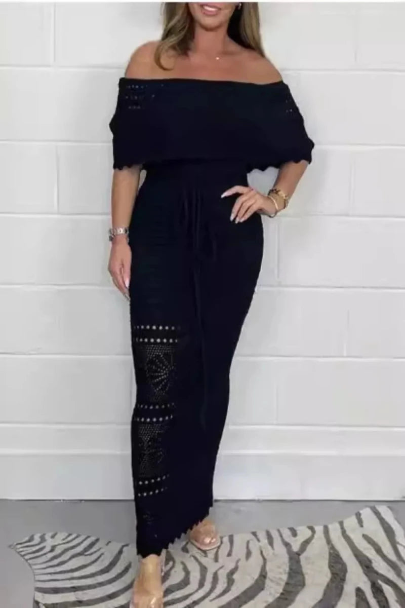 Unbound Spirit Crochet Maxi - Brick + Boho
