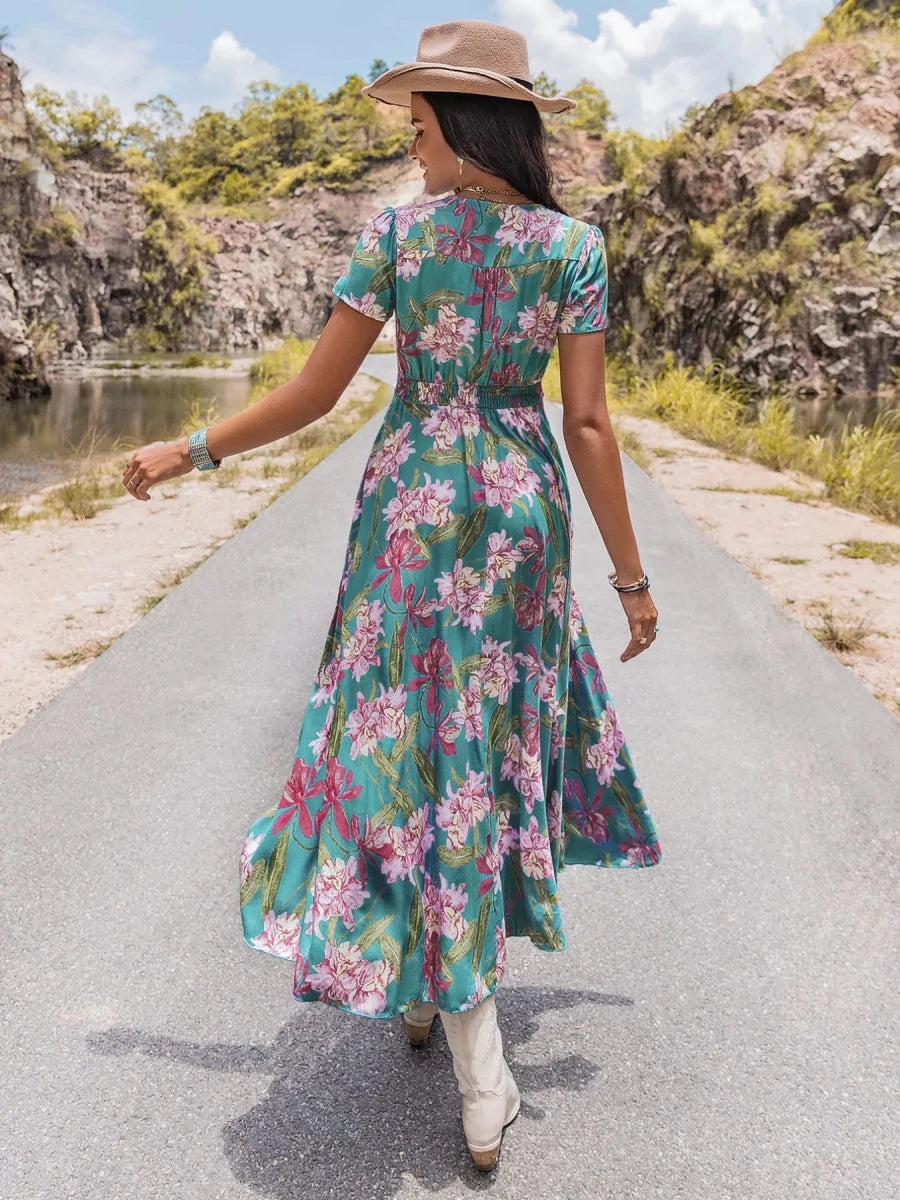 Vaulted Earthbound Midi Dress - Brick + Boho