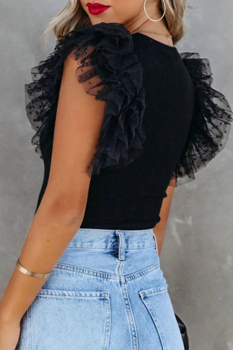 Vaulted Embroidered Blouse - Brick + Boho