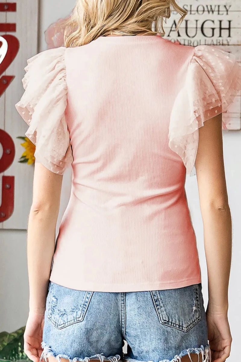Vaulted Embroidered Blouse - Brick + Boho