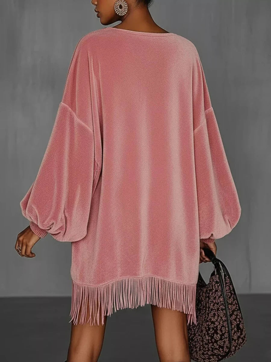 Velvet Nights Fringe Mini - Brick + Boho