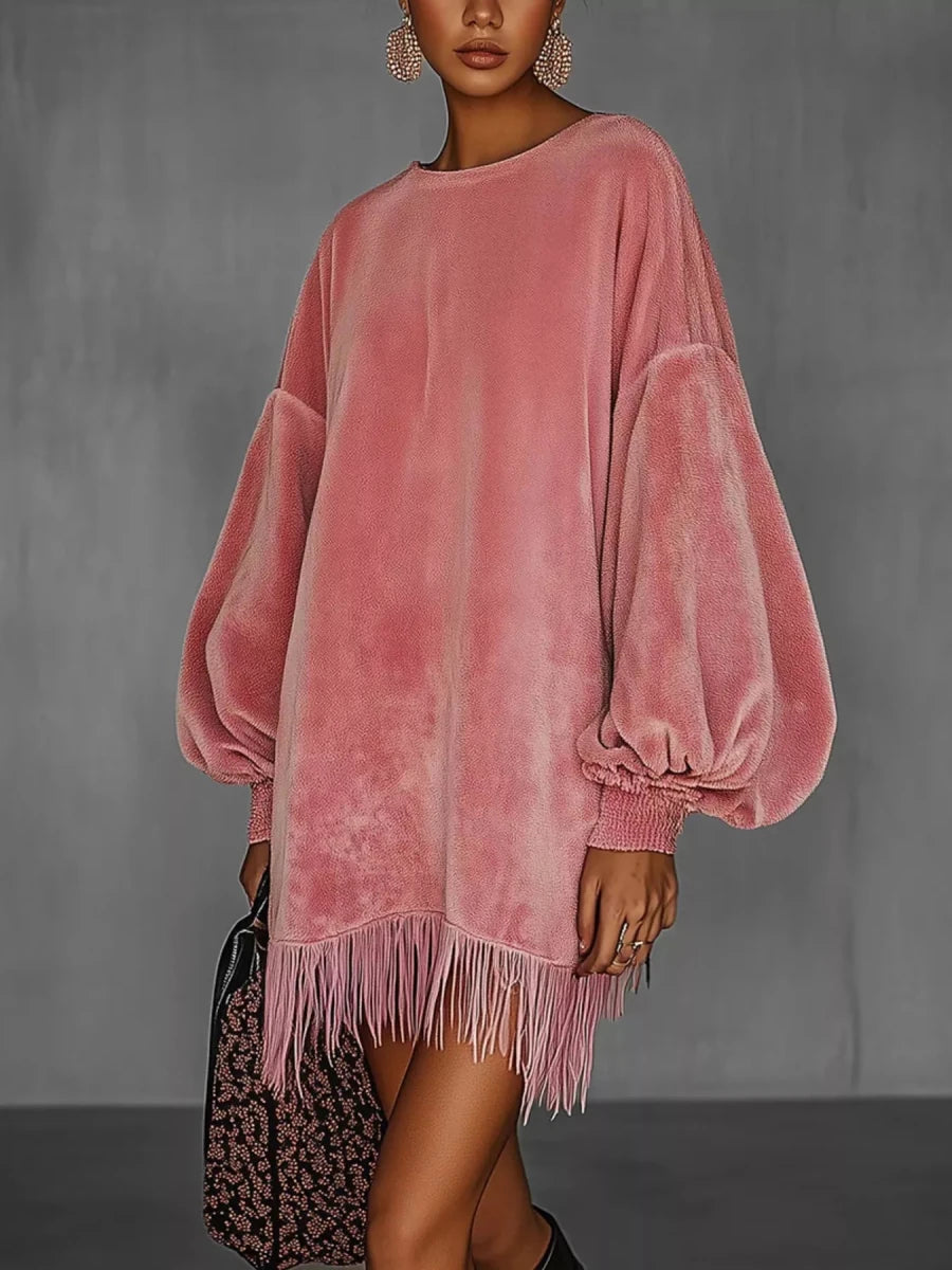 Velvet Nights Fringe Mini - Brick + Boho