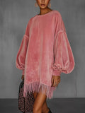 Velvet Nights Fringe Mini - Brick + Boho