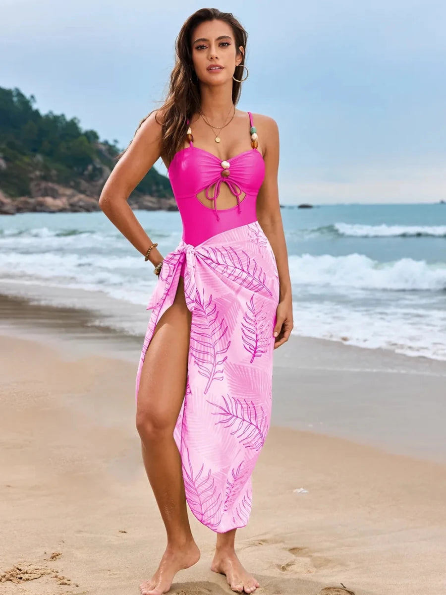 Vine Cutout Bikini - Brick + Boho