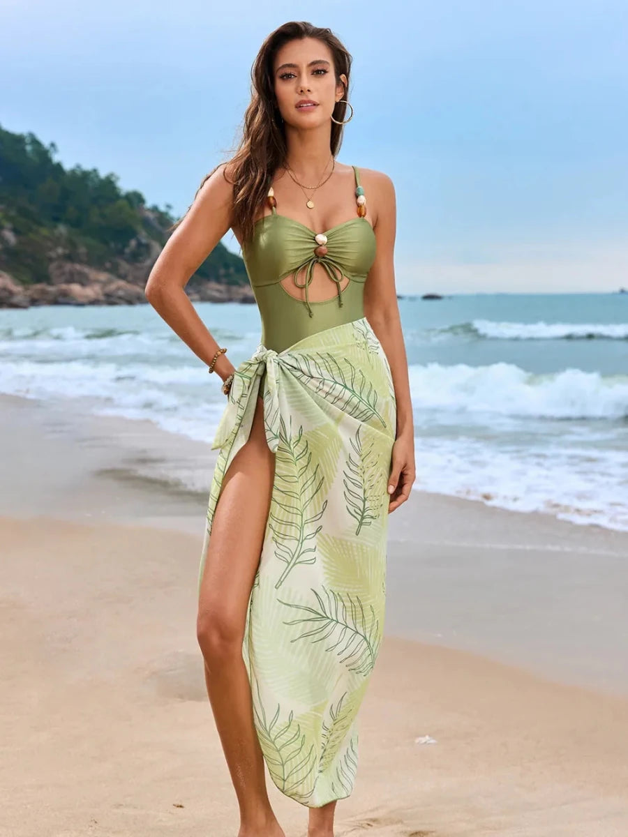Vine Cutout Bikini - Brick + Boho